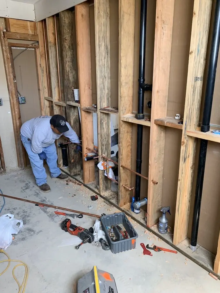 Commercial rough-in plumbing for Gas Line Repair in North Bridgeport